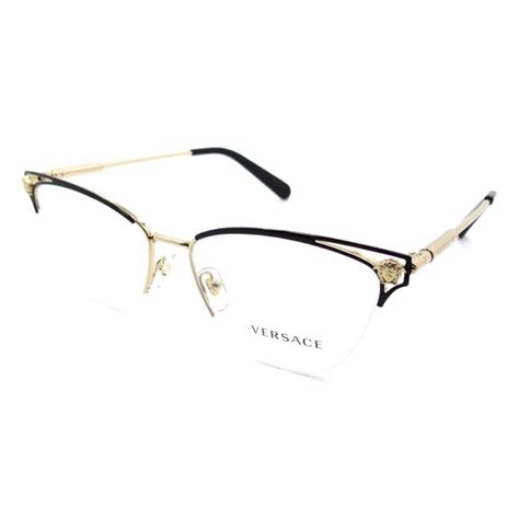 versace ve 1280 1433 53gold black eyeglasses frames ve1280 53 mm 8056597644600 versace