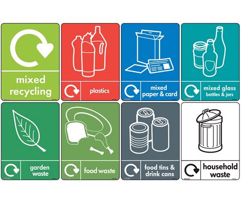 Printable Recycling Signs For Bins