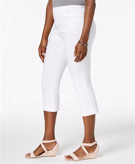 Jm Collection Embellished Pull On Capri Pants Created For Macys