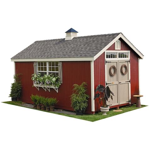 Colonial Williamsburg 10 Ft X 18 Ft Wood Storage Shed Diy Kit With