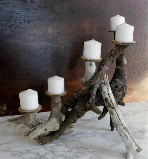 Diy Driftwood Candle Centerpiece