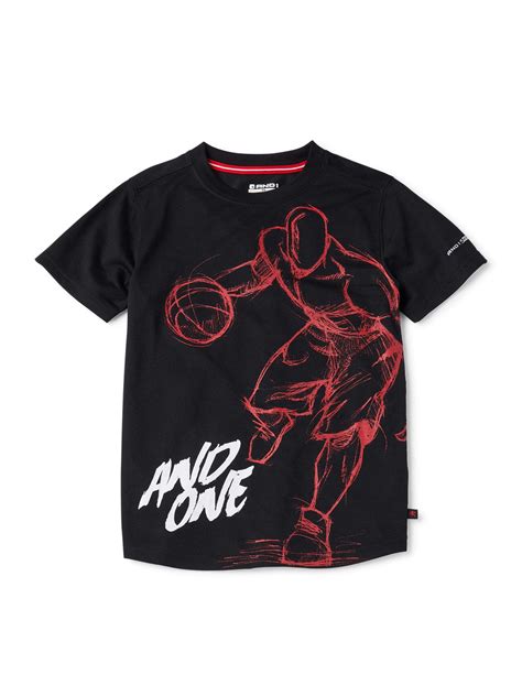 And1 Boys 4 18 Scribble Player Short Sleeve Basketball Graphic T