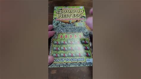 Egg Lottery Ticket Scratch Offs Youtube