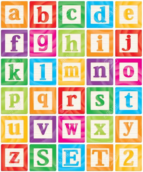 Alphabet Blocks Letters Clip Art Library