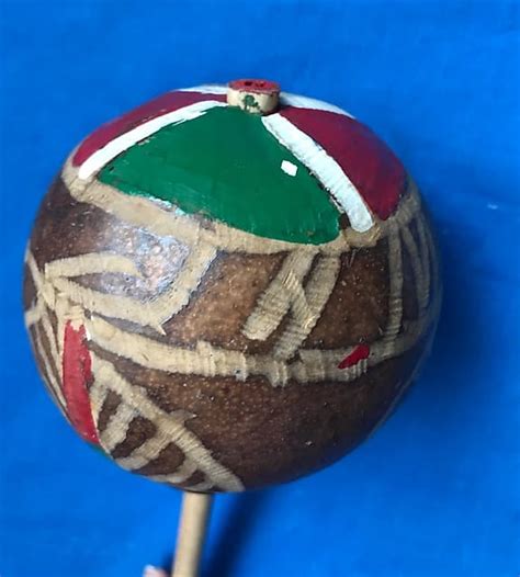 Handmade 5 Pair Of Jamaican Maracas Handcrafted Carved Reverb