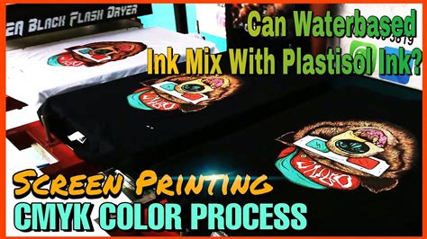 Screen Printing Cmyk Color Process Bear Can Waterbased Ink Mix