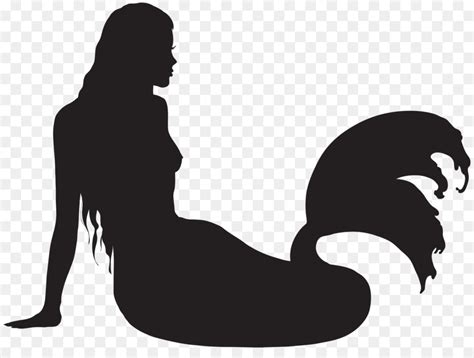 Ariel Silhouette Stencil The Little Mermaid Silhouette Png Download