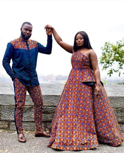 Ankara Couple Outfit African Couples Clothingafrican Couples Etsy In 2023 Couples African