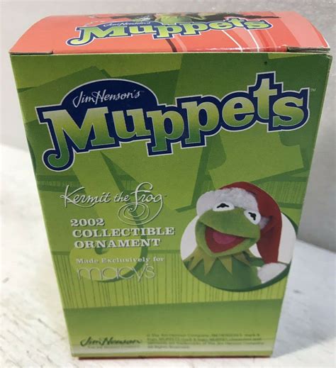 2002 Macys Muppets Kermit The Frog Macys Shopping Bag Christmas