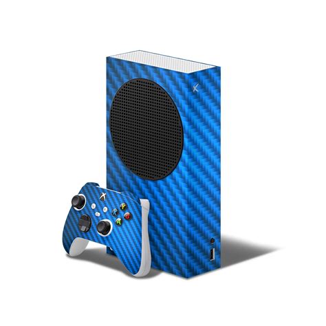 Xbox Series S Skin Blue Carbon Rockin Skins