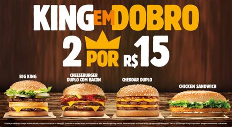 Burger King Mercado Pago sanduíches por R Válido dia