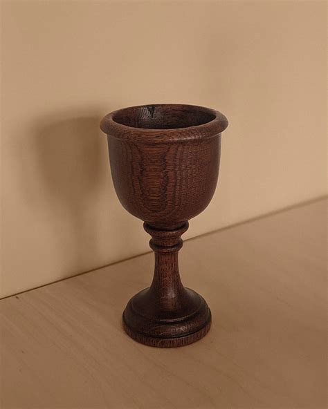 Set Of 5 Wood Turned Goblets In Assorted Sizes In 2021 Wood Goblet