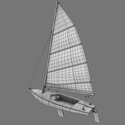 Laser Sailboat 3d Model 59 Fbx Obj 3ds Max Free3d