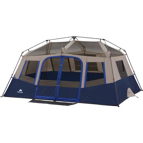 You probably won't setup the tent in under 2 minutes as they. Ozark Trail 10 Person 2 Room Instant Cabin Tent | eBay