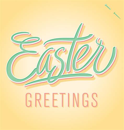 Easter Joy Hand Lettering Vector Stock Vector Illustration Of Icon