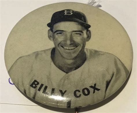 Lot Detail 50s Brooklyn Dodgers Billy Cox Pm 10 Pin