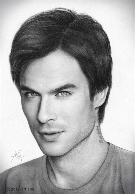 Drawing Of Damon Salvatore Easy Goimages Cove