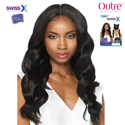 Outre Synthetic Swiss X Lace Front Wig Vixen Loose Wave
