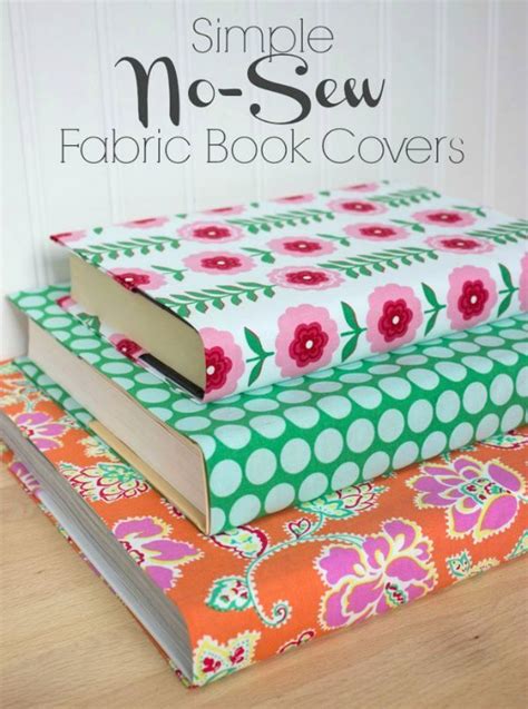 How To Make Fabric Book Covers Without Sewing Fabric Book Covers