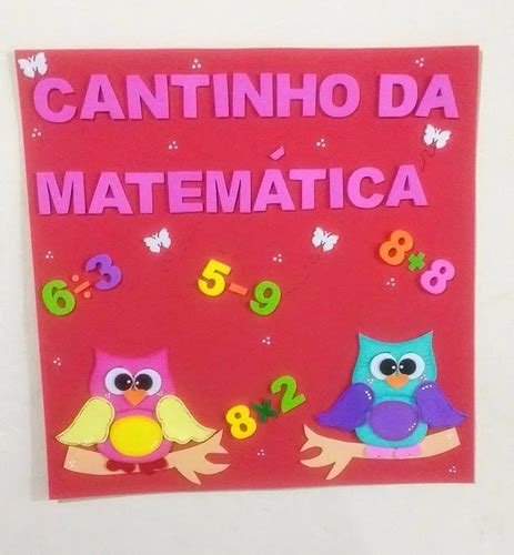 Painel Cantinho Da Matemática Em Eva Mercado Livre
