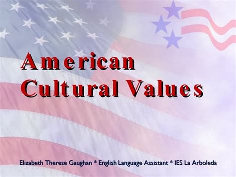 American Belief And Values