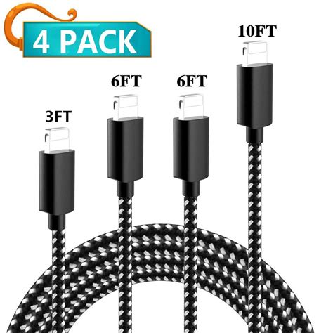 Buy Sentga Mfi Certified Iphone Charger Lightning Cable 4pack 3ft 6ft