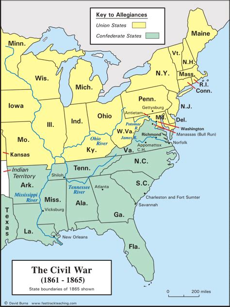 Maps Civil War And Reconstruction