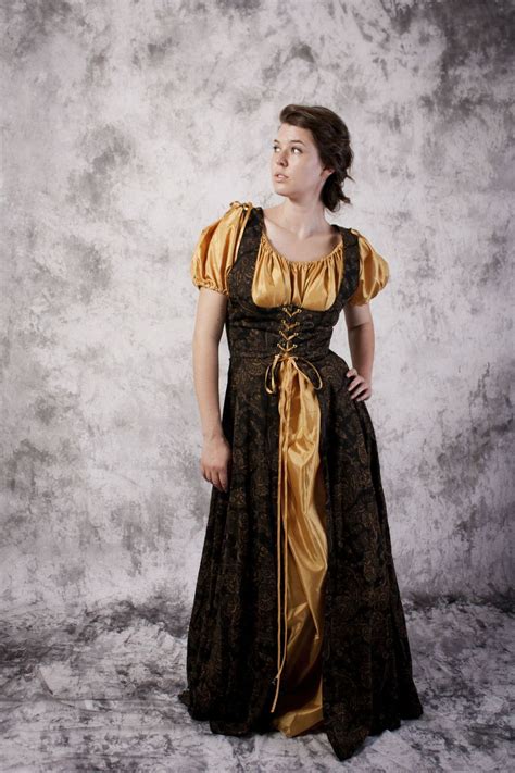 Bodice Dress Gown Renaissance Medieval Costume Wedding Wench Sca Larp