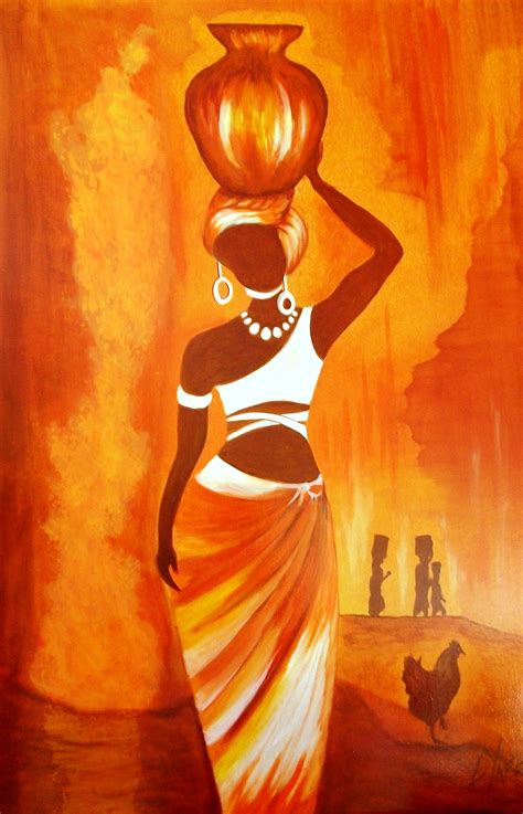 African Woman Original Oil Painting Africanprint Africanpainting