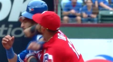 Jose Bautista Takes Massive Punch To The Face During Brawl