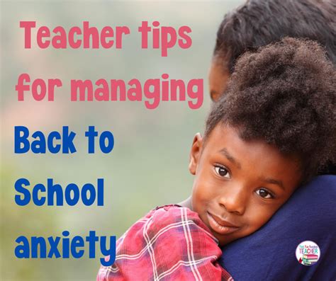Managing Back To School Anxiety Teacher Tips That Fun Reading Teacher