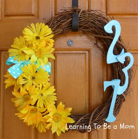 Easy Summer Wreath Learning To Be A Mom