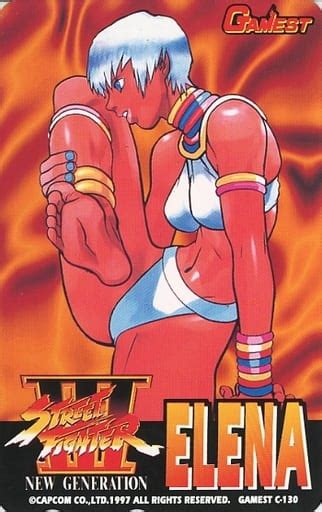 Game And Pc Telephone Cards Elena Street Fighter Iii New Generation