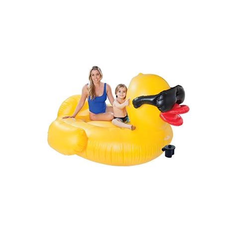 Game 5007 Giant Derby Duck With Pump Inflatable Pool Float Quick Fill