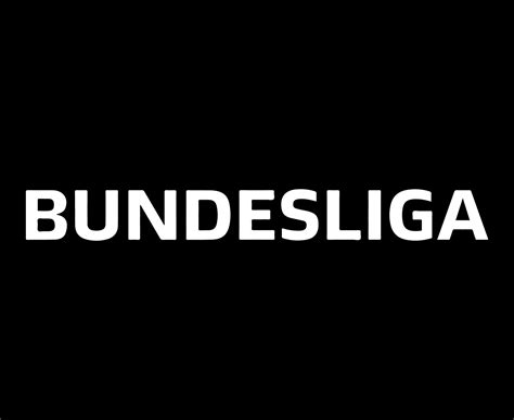 Bundesliga Name Logo Symbol White Design Germany football Vector