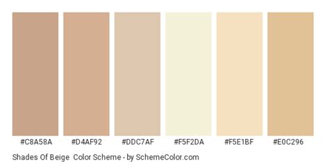 Shades Of Beige Color Scheme Beige