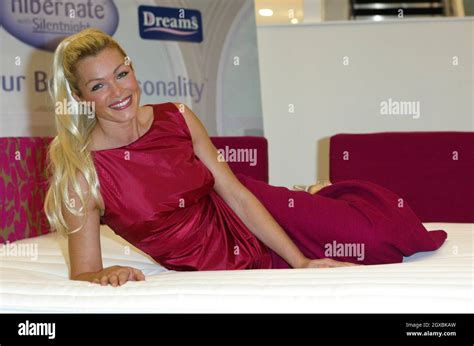nell mcandrew at the ideal home show with silentnight beds hibernate