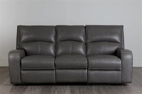 Asher Dark Gray Lthrvinyl Reclining Sofa 0
