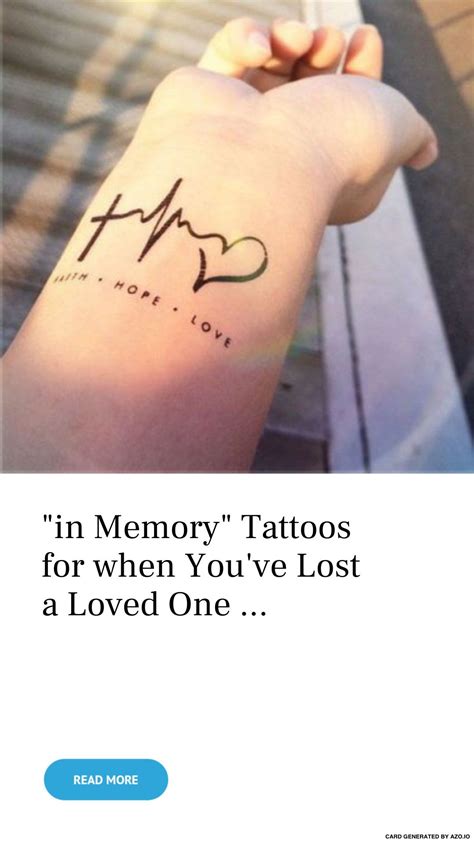 In Memory Tattoos ⚰⚱ 🎨 For When Youve Lost A Loved One 👼🏼 Lost