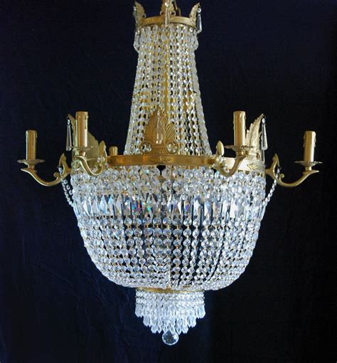 A Large Empire Style Tent And Bag Chandelier LASSCO England S Prime