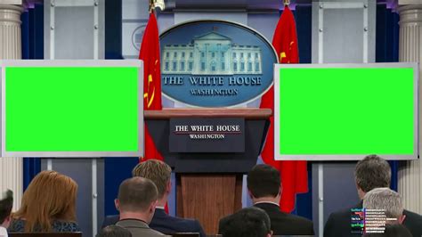 White House Press Room Green Screen Effectselements Youtube