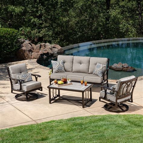 Sunvilla Abington 4 Piece Deep Seating Patio Set 1902439