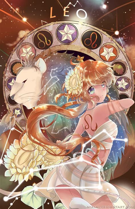 Image Result For Simbolo Signo De Leo Anime Zodiac Constellation Art