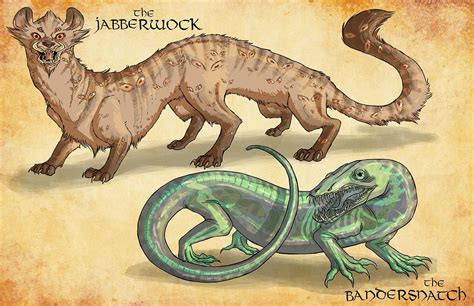 The Jabberwock And The Bandersnatch Original Creature Designs