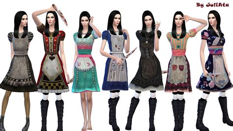 Juli Ata Alices Dress For Sims 4