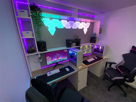 Our His And Her Gaming Setup Is Getting There Its Inspired By