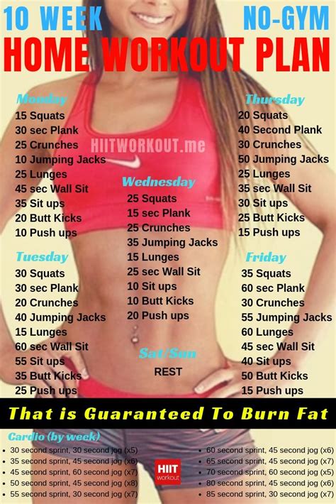 Week No Gym Home Workout Plan That Is Guaranteed To Burn Fat
