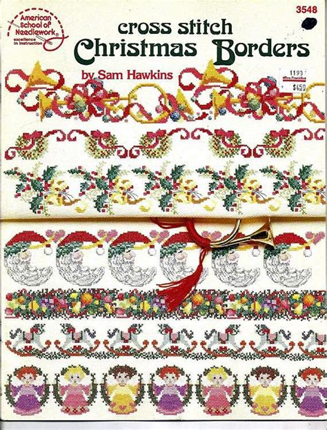 Christmas Borders In Counted Cross Stitch Patterns Book Christmas