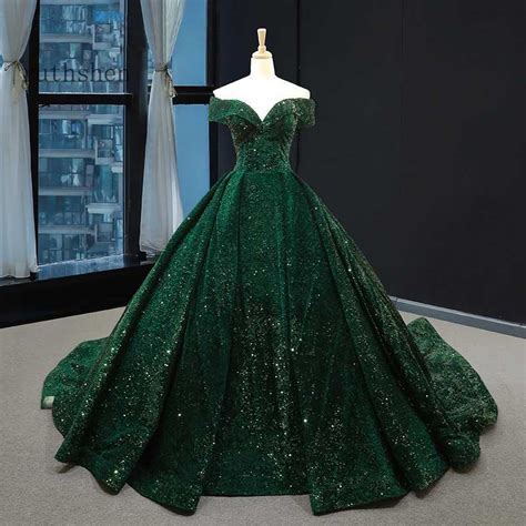 Emerald Green Long Sleeve Quinceanera Dresses Ball Gown Plus Size 15