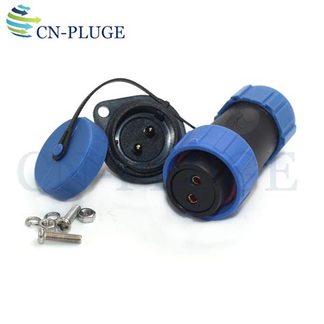 Sp2110s Sp2113p 2 Pin Waterproof Led Power Cable Connectorindustrial